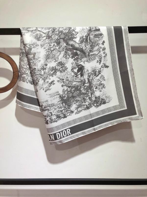 Dior silk scarf 90X90cm E (1)
