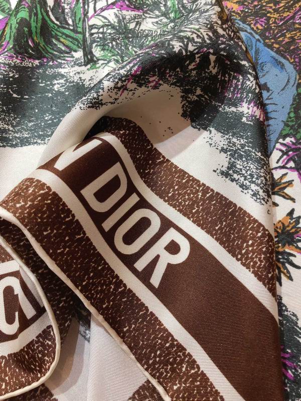 Dior silk scarf 90X90cm E (1)
