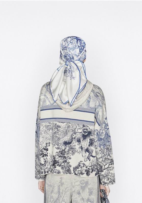 Dior silk scarf 90X90cm E (1)