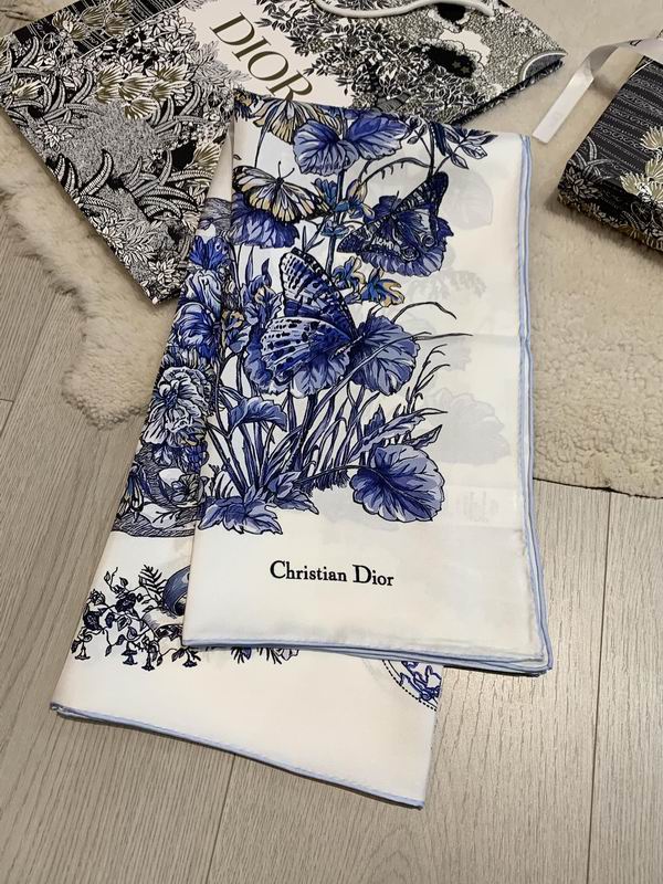 Dior silk scarf 90X90cm E (1)