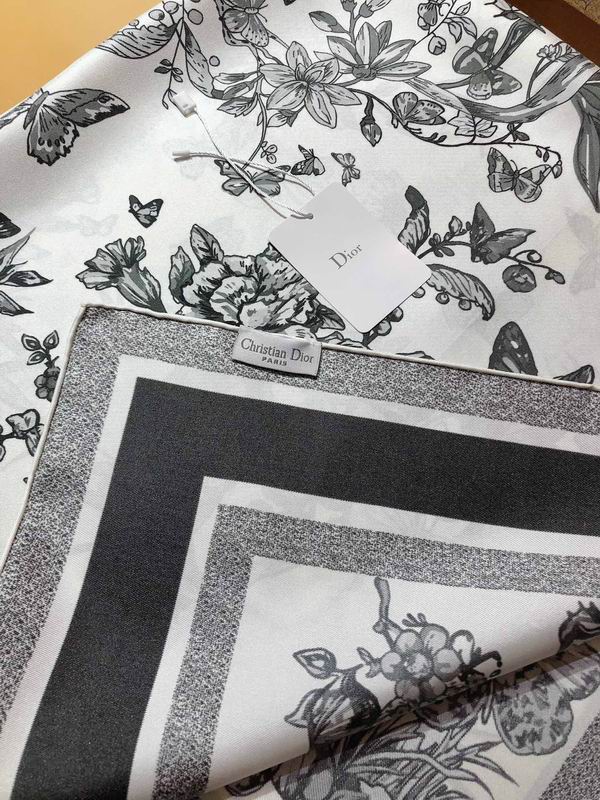 Dior silk scarf 90X90cm E (1)