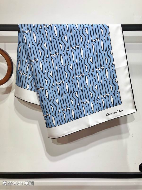 Dior silk scarf 90X90cm E (10)