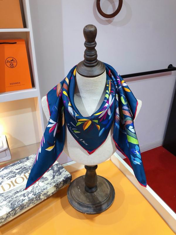 Dior silk scarf 90X90cm E (10)