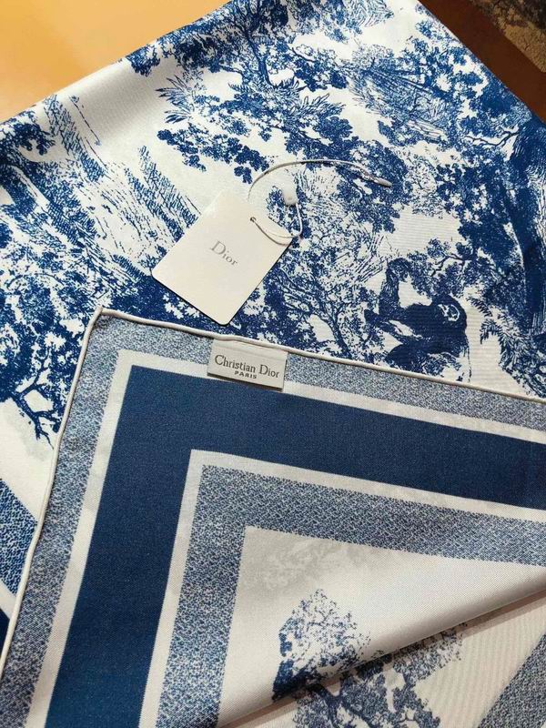 Dior silk scarf 90X90cm E (10)