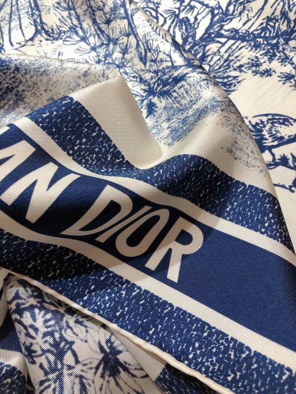 Dior silk scarf 90X90cm E (10)