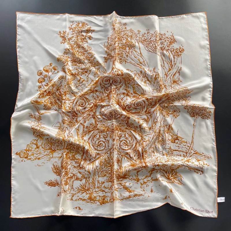 Dior silk scarf 90X90cm E (10)