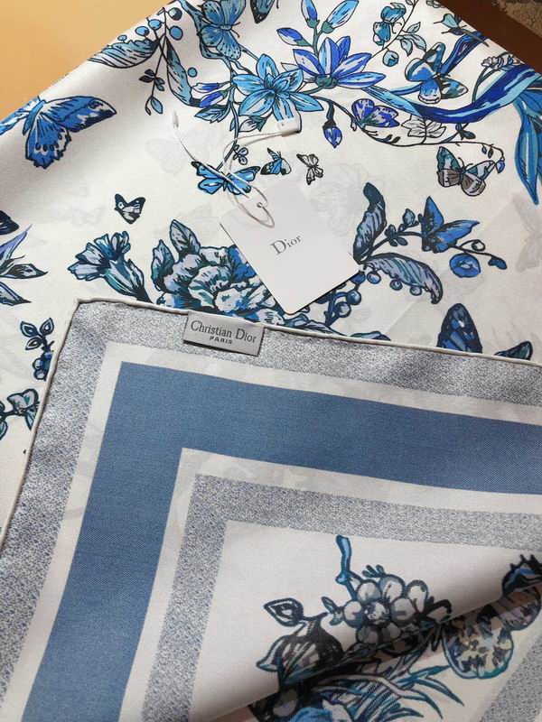 Dior silk scarf 90X90cm E (10)