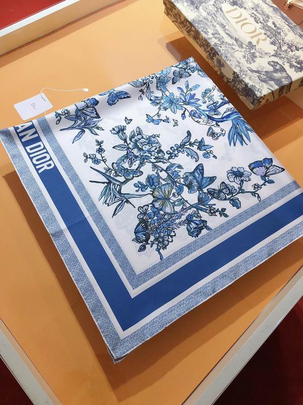 Dior silk scarf 90X90cm E (11)