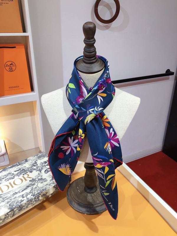 Dior silk scarf 90X90cm E (12)
