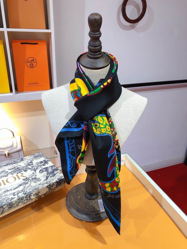 Dior silk scarf 90X90cm E (12)