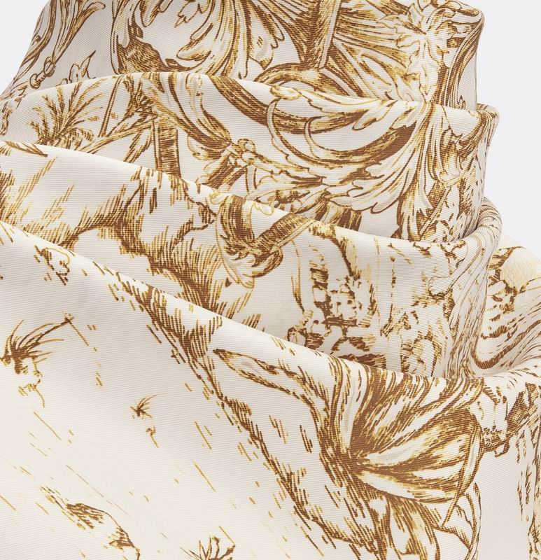 Dior silk scarf 90X90cm E (12)