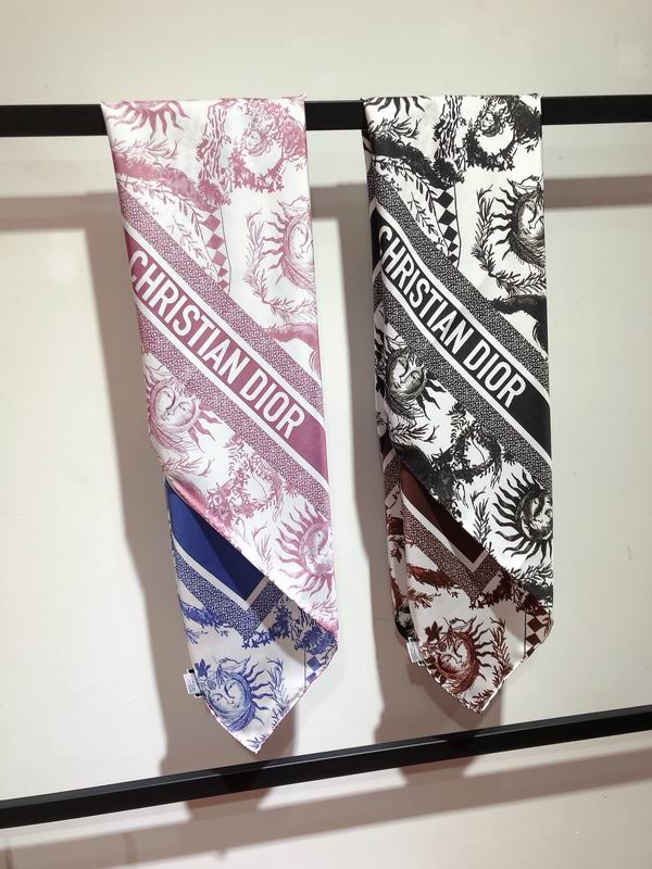 Dior silk scarf 90X90cm E (13)