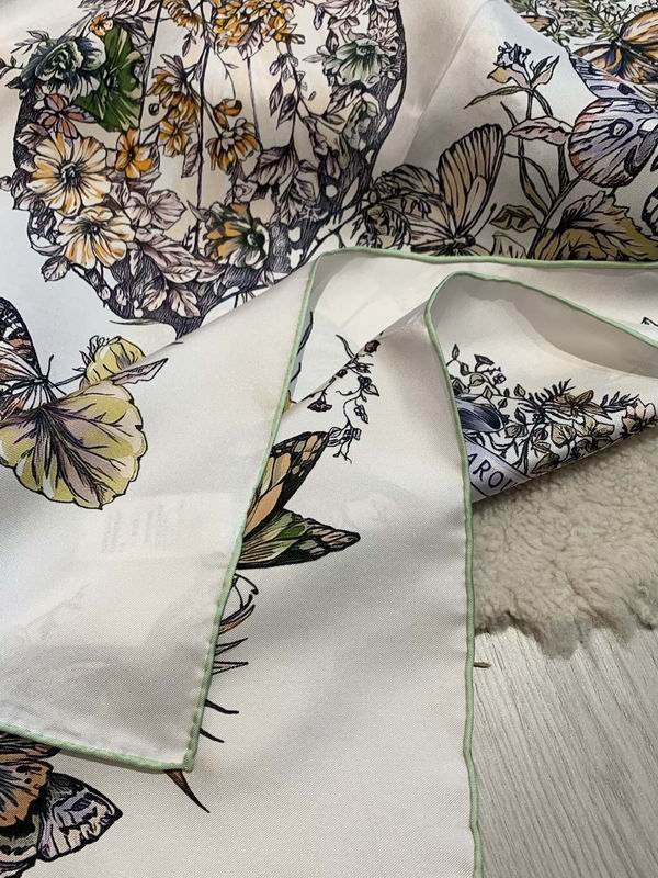 Dior silk scarf 90X90cm E (13)