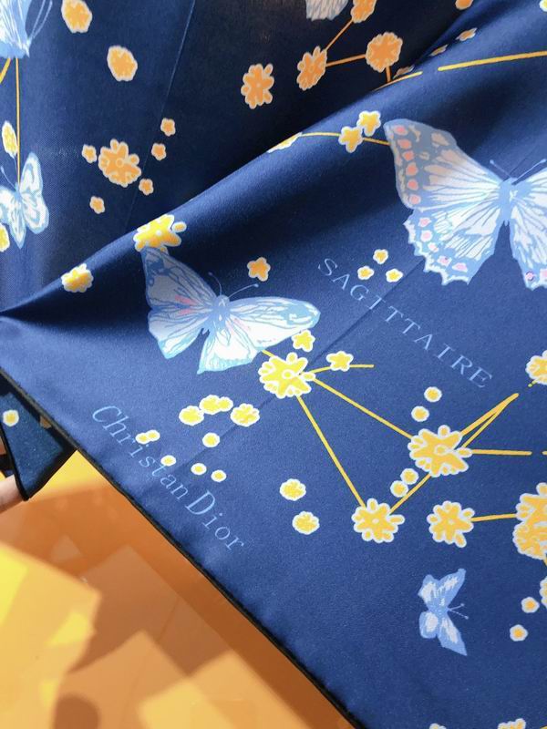 Dior silk scarf 90X90cm E (14)