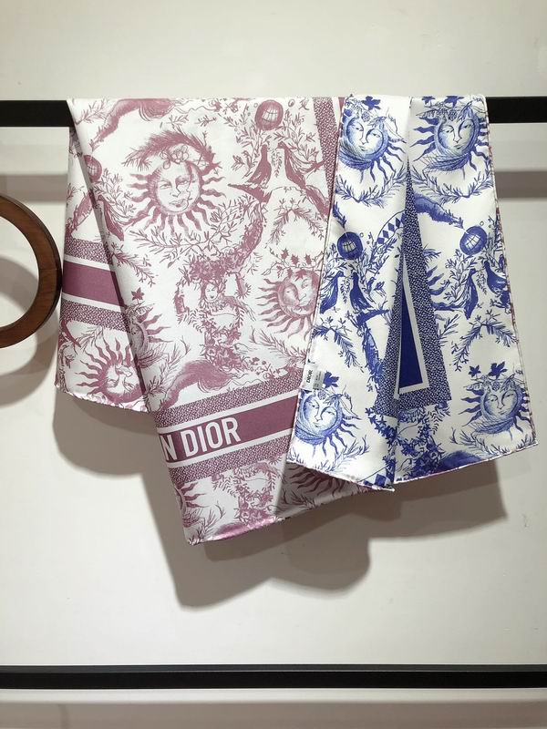 Dior silk scarf 90X90cm E (15)