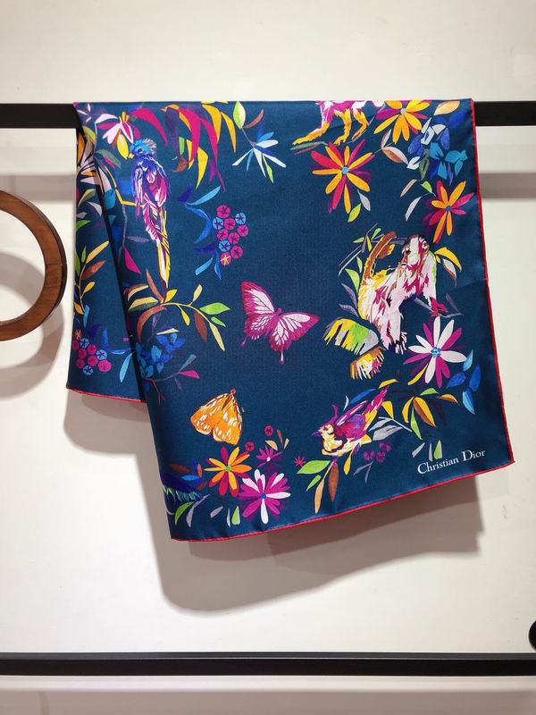 Dior silk scarf 90X90cm E (15)