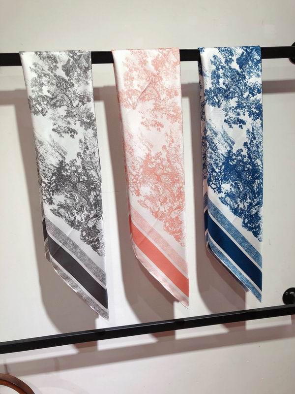 Dior silk scarf 90X90cm E (15)