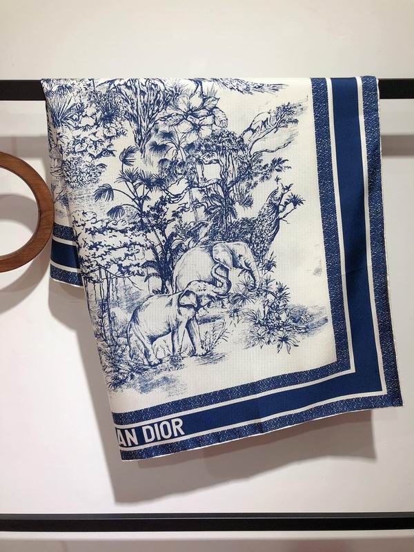 Dior silk scarf 90X90cm E (15)