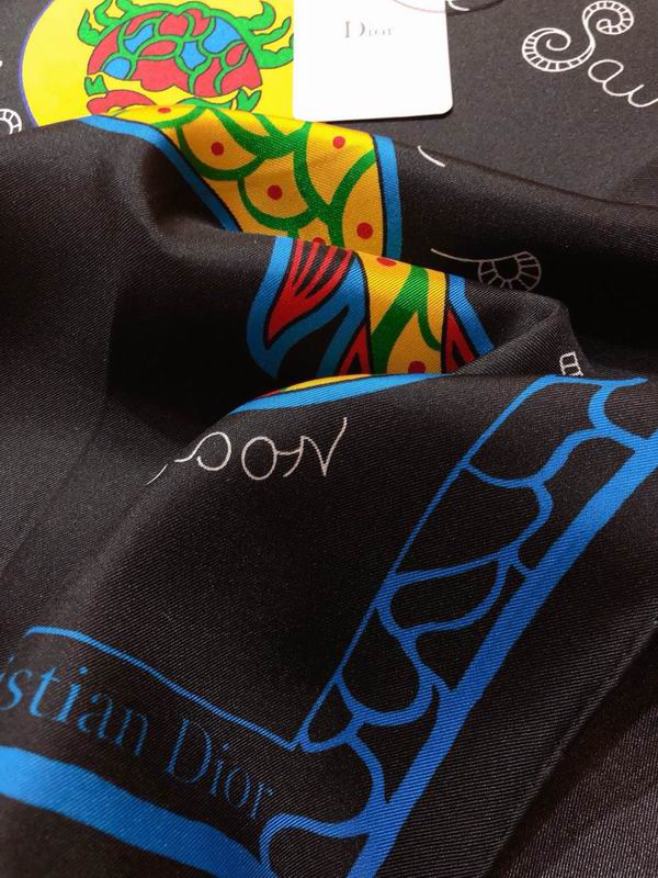 Dior silk scarf 90X90cm E (15)