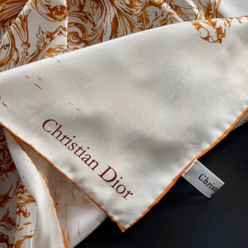 Dior silk scarf 90X90cm E (15)