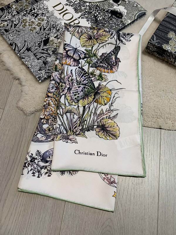Dior silk scarf 90X90cm E (15)