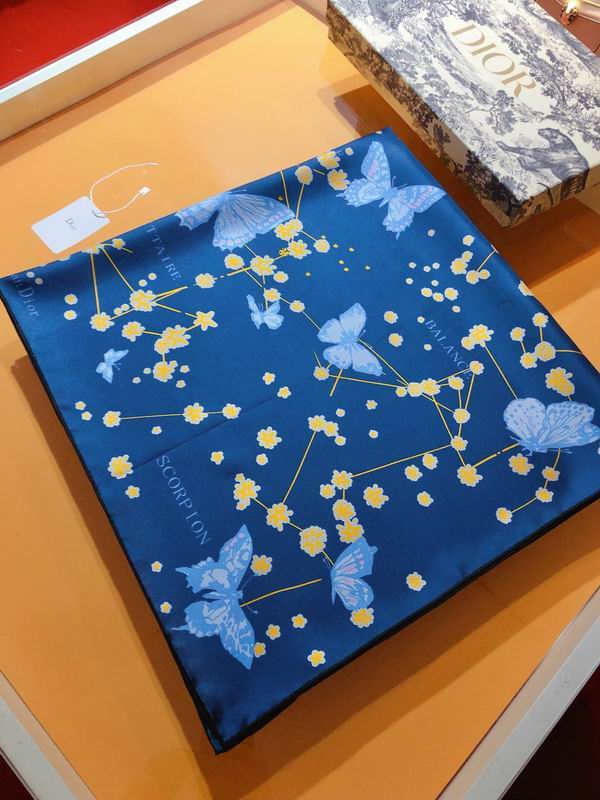 Dior silk scarf 90X90cm E (15)
