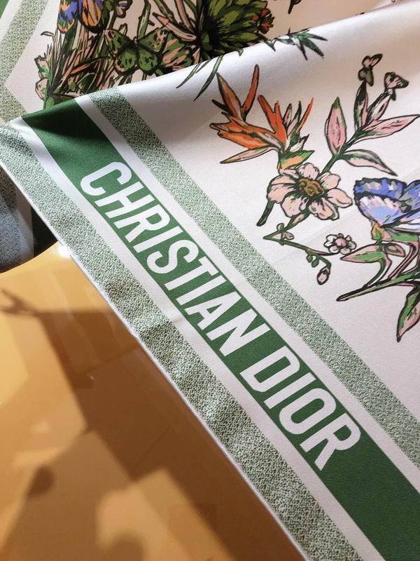 Dior silk scarf 90X90cm E (16)