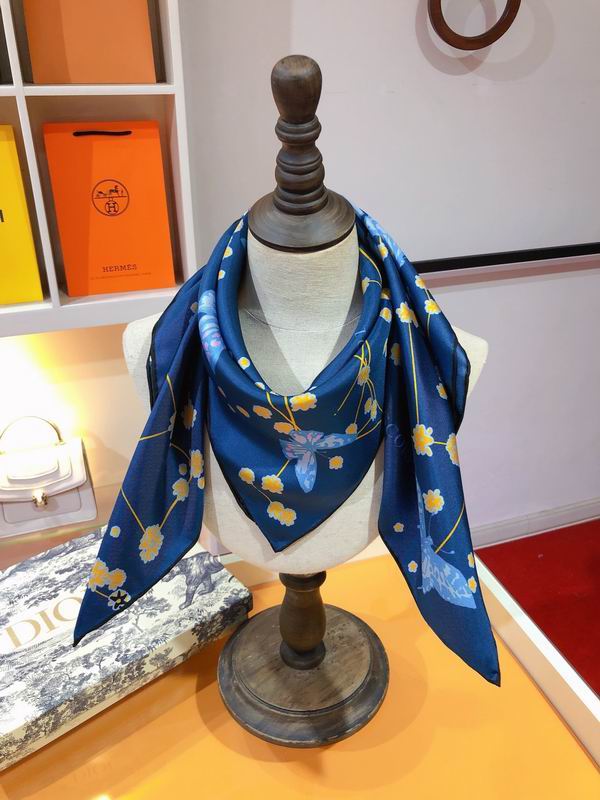 Dior silk scarf 90X90cm E (16)