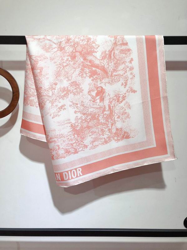 Dior silk scarf 90X90cm E (17)