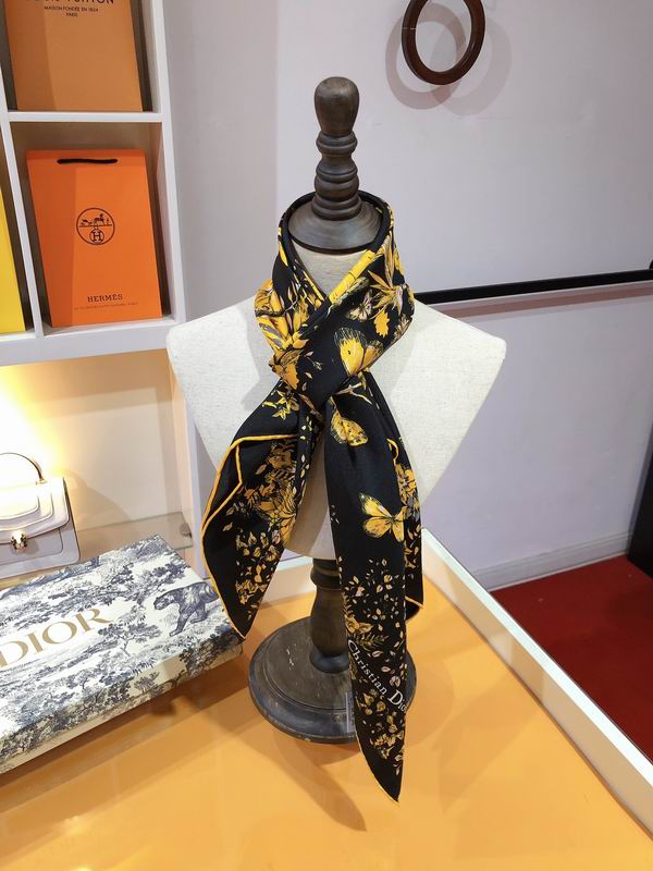Dior silk scarf 90X90cm E (17)