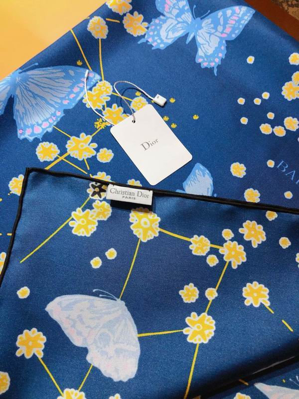 Dior silk scarf 90X90cm E (17)