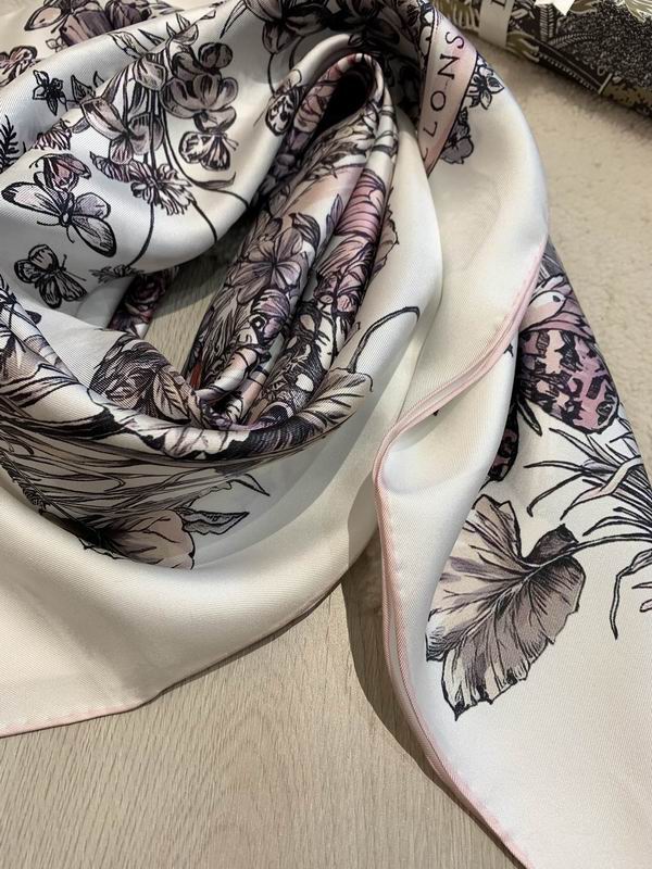 Dior silk scarf 90X90cm E (18)