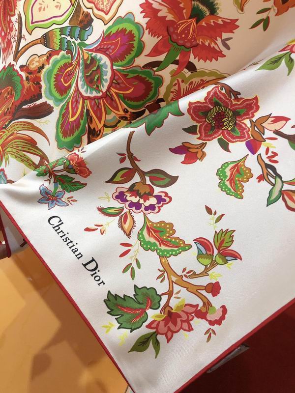 Dior silk scarf 90X90cm E (18)