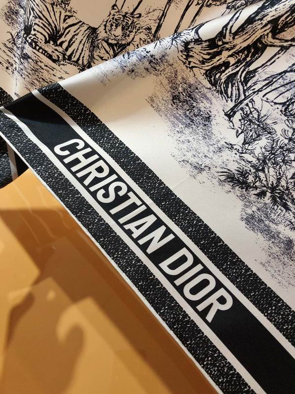 Dior silk scarf 90X90cm E (19)
