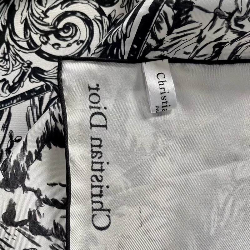 Dior silk scarf 90X90cm E (19)
