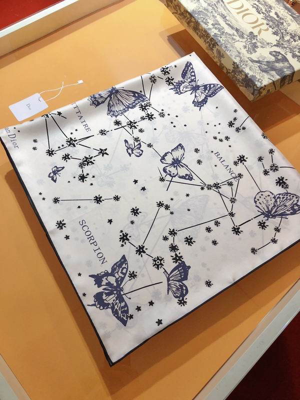 Dior silk scarf 90X90cm E (19)