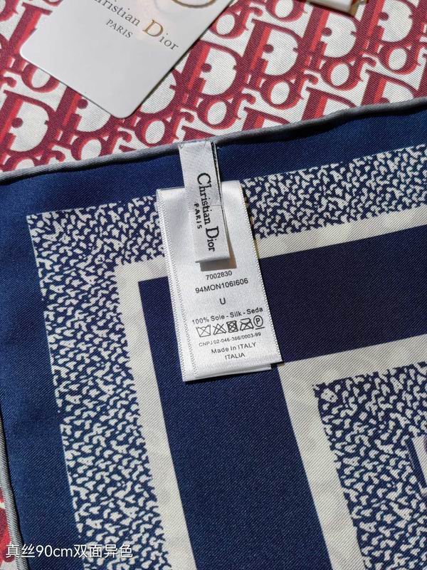 Dior silk scarf 90X90cm E (2)