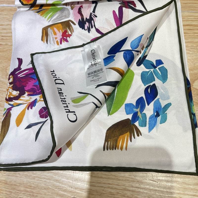 Dior silk scarf 90X90cm E (2)