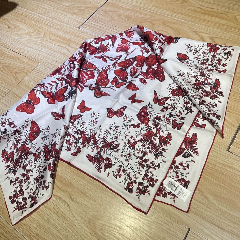 Dior silk scarf 90X90cm E (2)