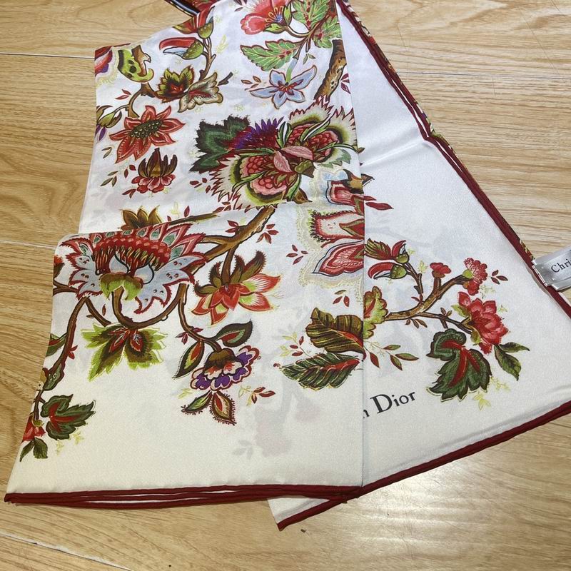 Dior silk scarf 90X90cm E (2)