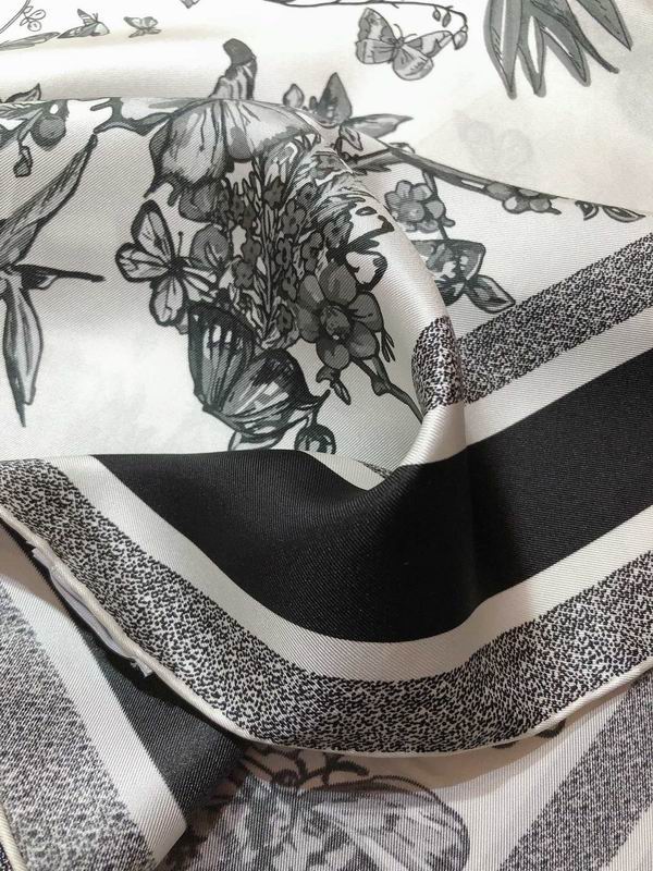Dior silk scarf 90X90cm E (2)