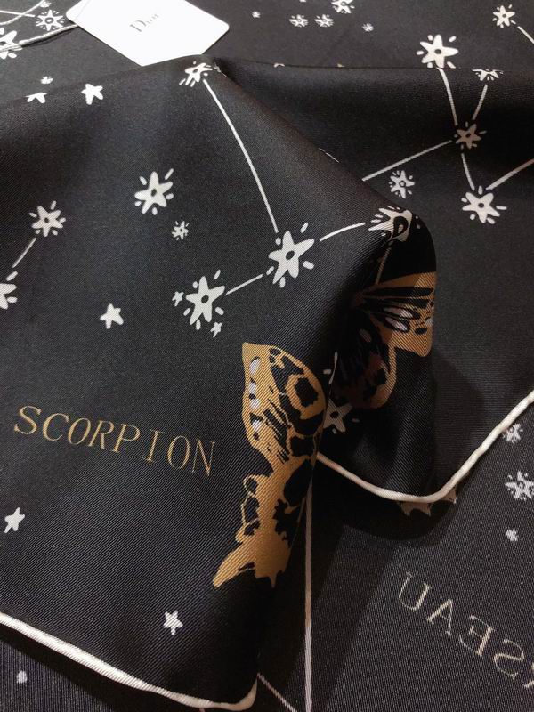 Dior silk scarf 90X90cm E (2)