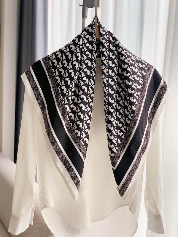 Dior silk scarf 90X90cm E (20)