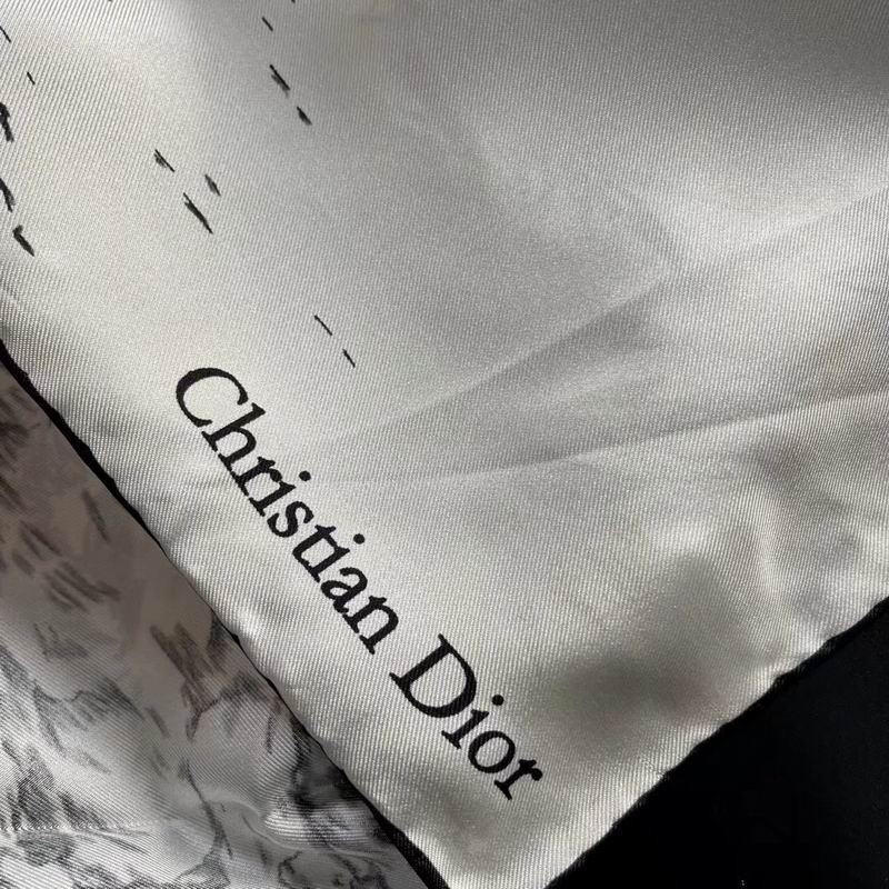 Dior silk scarf 90X90cm E (20)