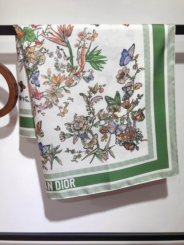 Dior silk scarf 90X90cm E (20)