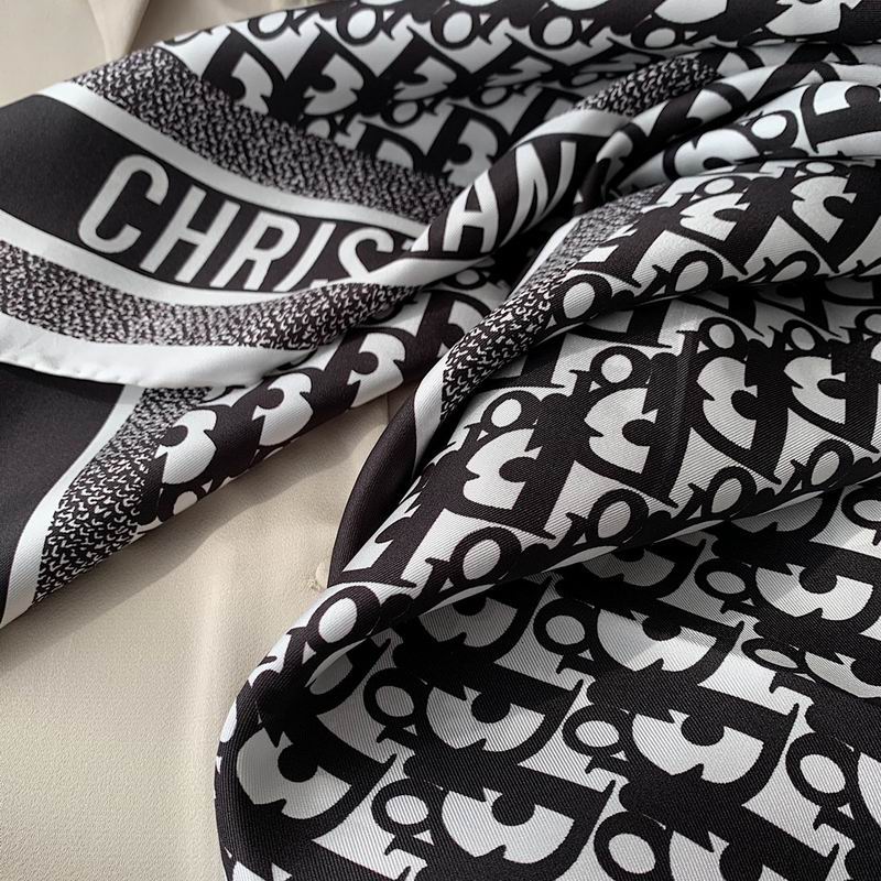 Dior silk scarf 90X90cm E (21)