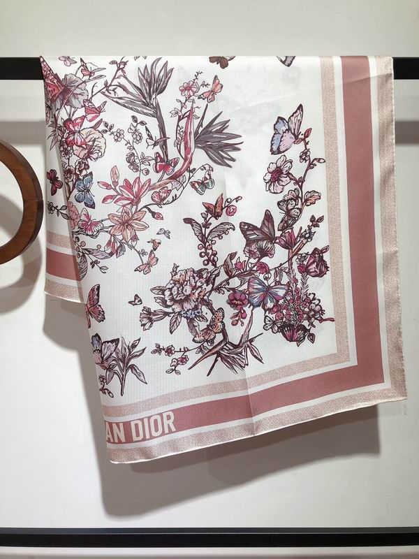 Dior silk scarf 90X90cm E (21)