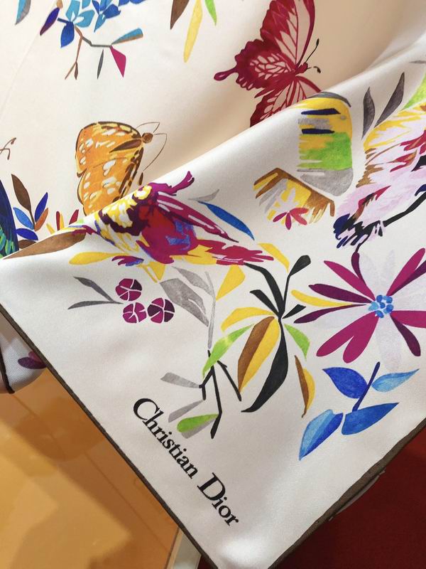 Dior silk scarf 90X90cm E (22)