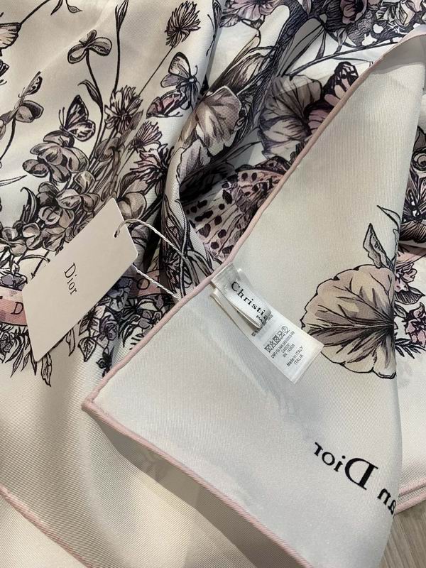 Dior silk scarf 90X90cm E (22)