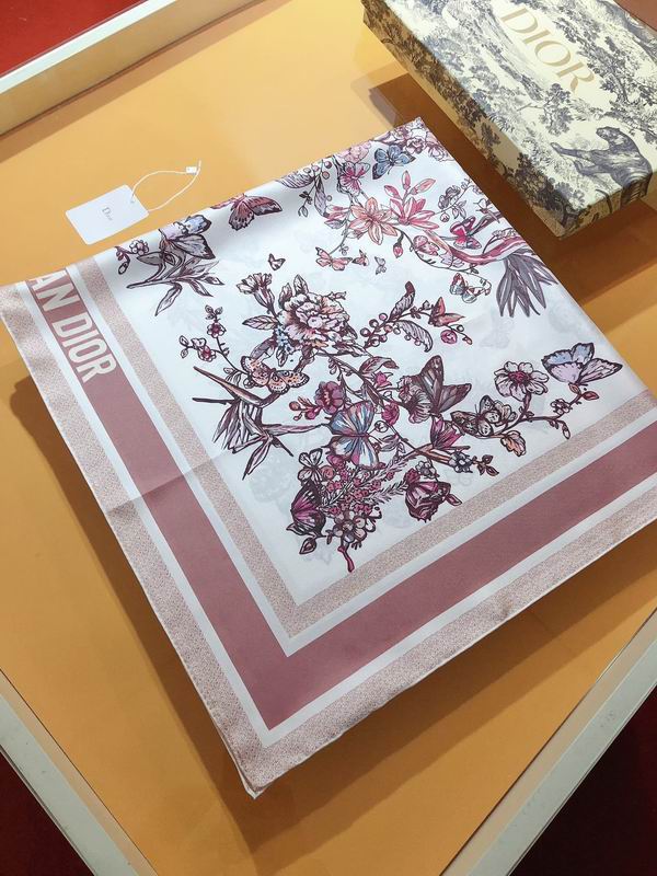 Dior silk scarf 90X90cm E (22)